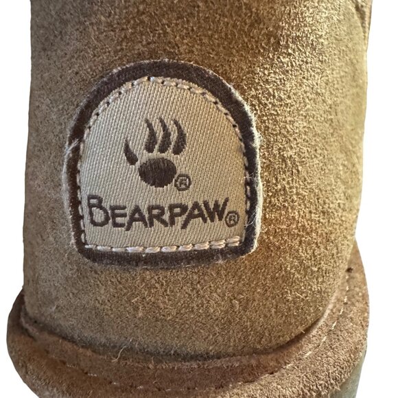 Bearpaw Womens Shearling-Lined Suede Boots Size 10 Brown - Picture 5 of 7